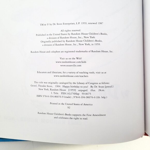 Dr Seuss Hardcover Books Lot 4 - Picture 14 of 15